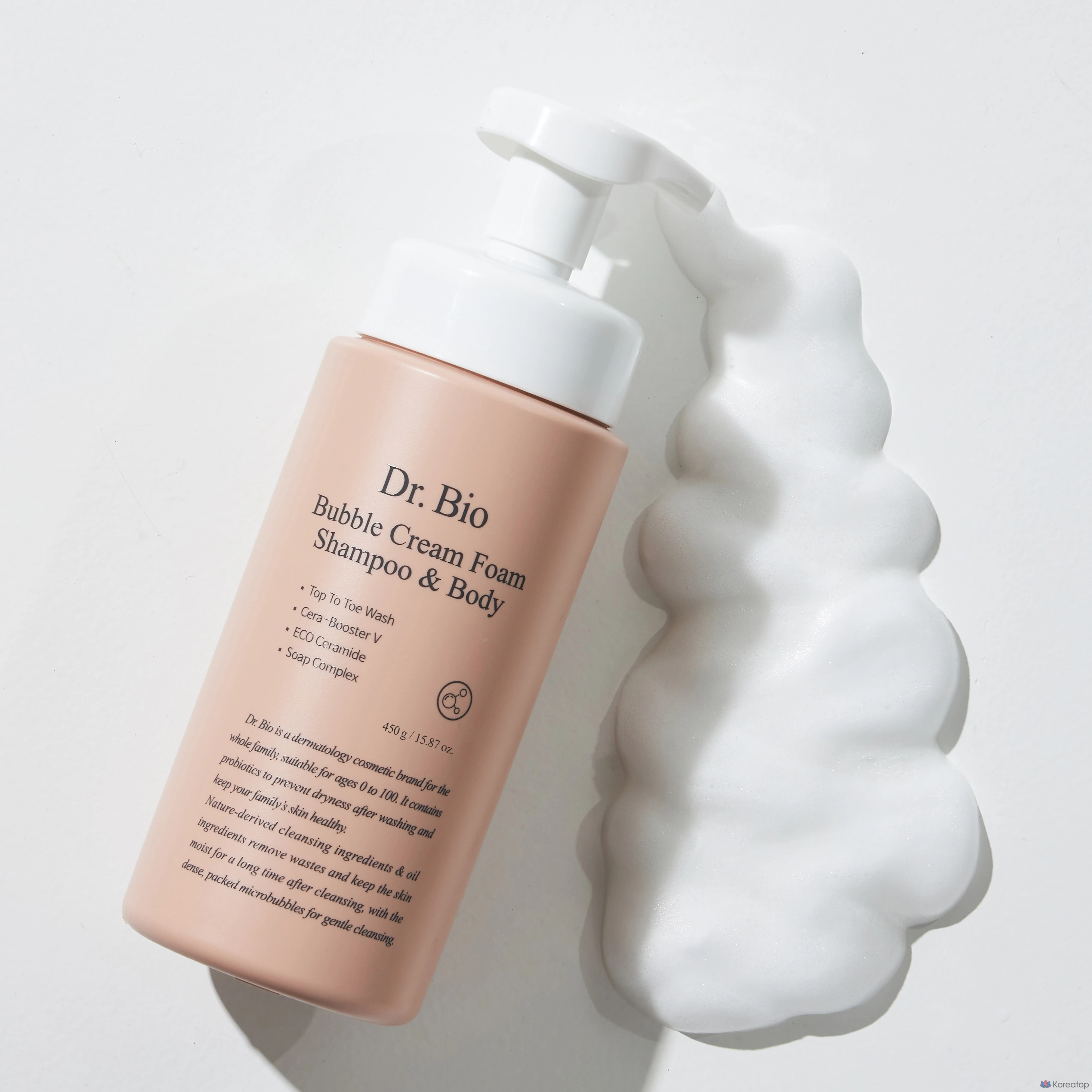 Очищающая пенка для тела и волос Dr. Bio Bubble Cream Foam Shampoo &amp; Body Wash, 450 мл, 1 шт.