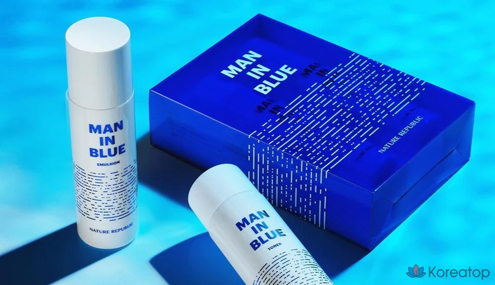 Набор для ухода Nature Republic Man in Blue 2-piece Set, 1 шт.