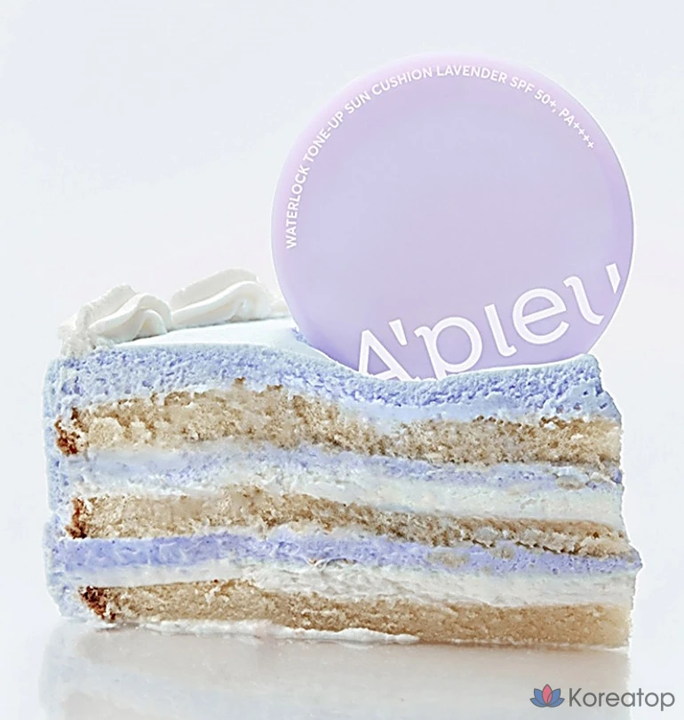 Солнцезащитный кушон A'Pieu Waterlock Tone-Up Sun Cushion, оттенок Lavender, 15 г, 1 шт.