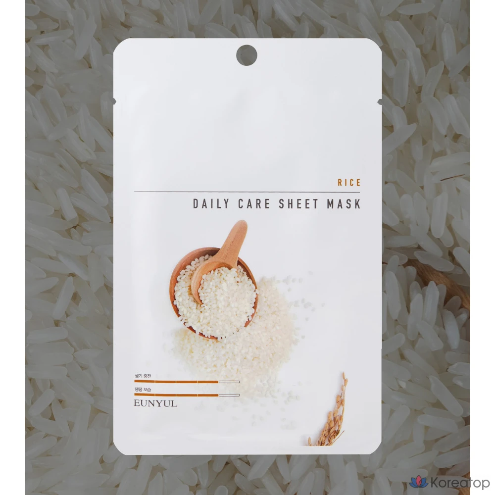 Тканевая маска для лица Eunyul Rice Daily Care Sheet Mask, 180 шт., фото 2