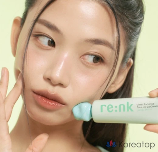 Крем для лица Re:Nk Radiance Tone Up Light Cream SPF50+ PA++++, оттенок Green, 50 мл, 1 шт., фото 5