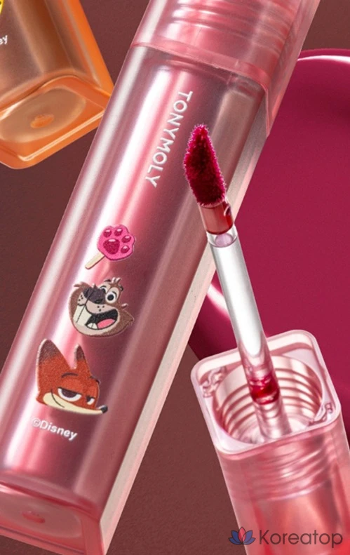 Тинт для губ Tony Moly Zootopia Edition Perfect Lips Shocking Lip Tint, оттенок N18 Berry Jin Shocking, 1 шт.