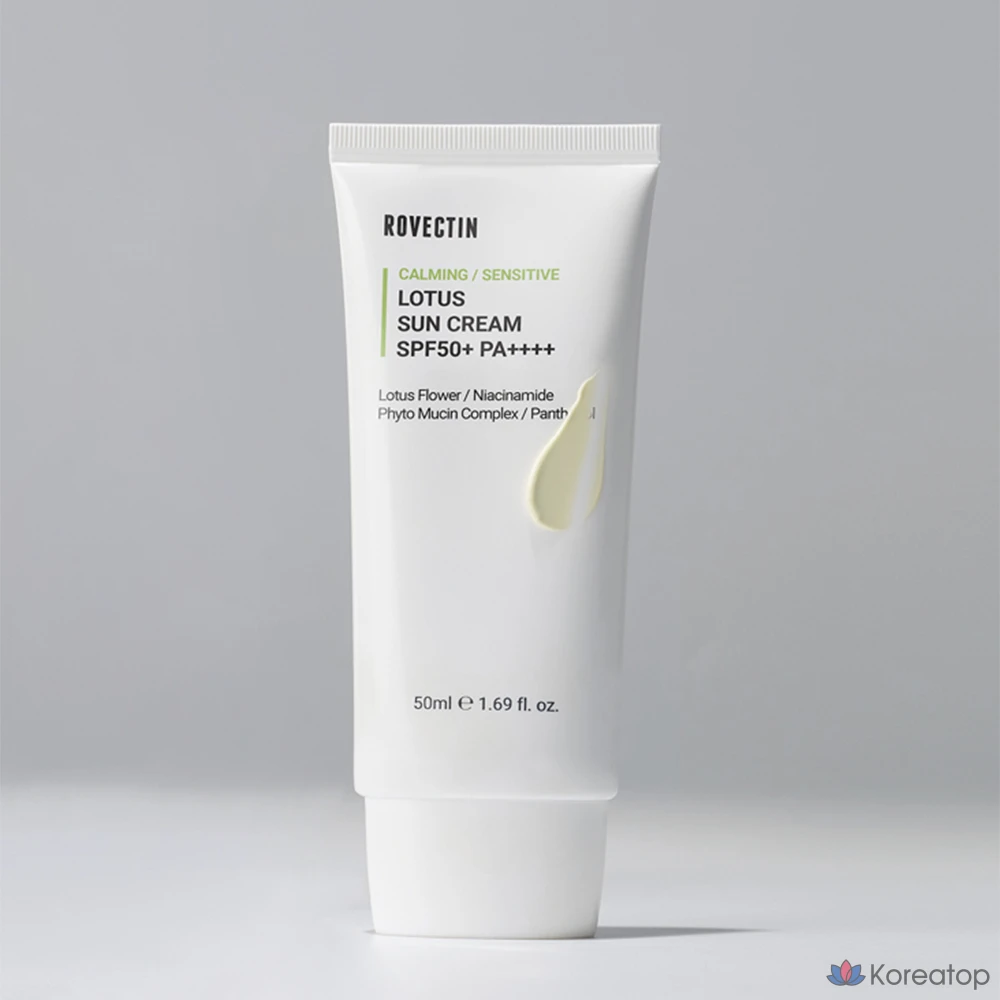 Солнцезащитный крем Rovectin Calming Lotus Water Cream SPF50+ PA++++, 50 мл, 1 шт.