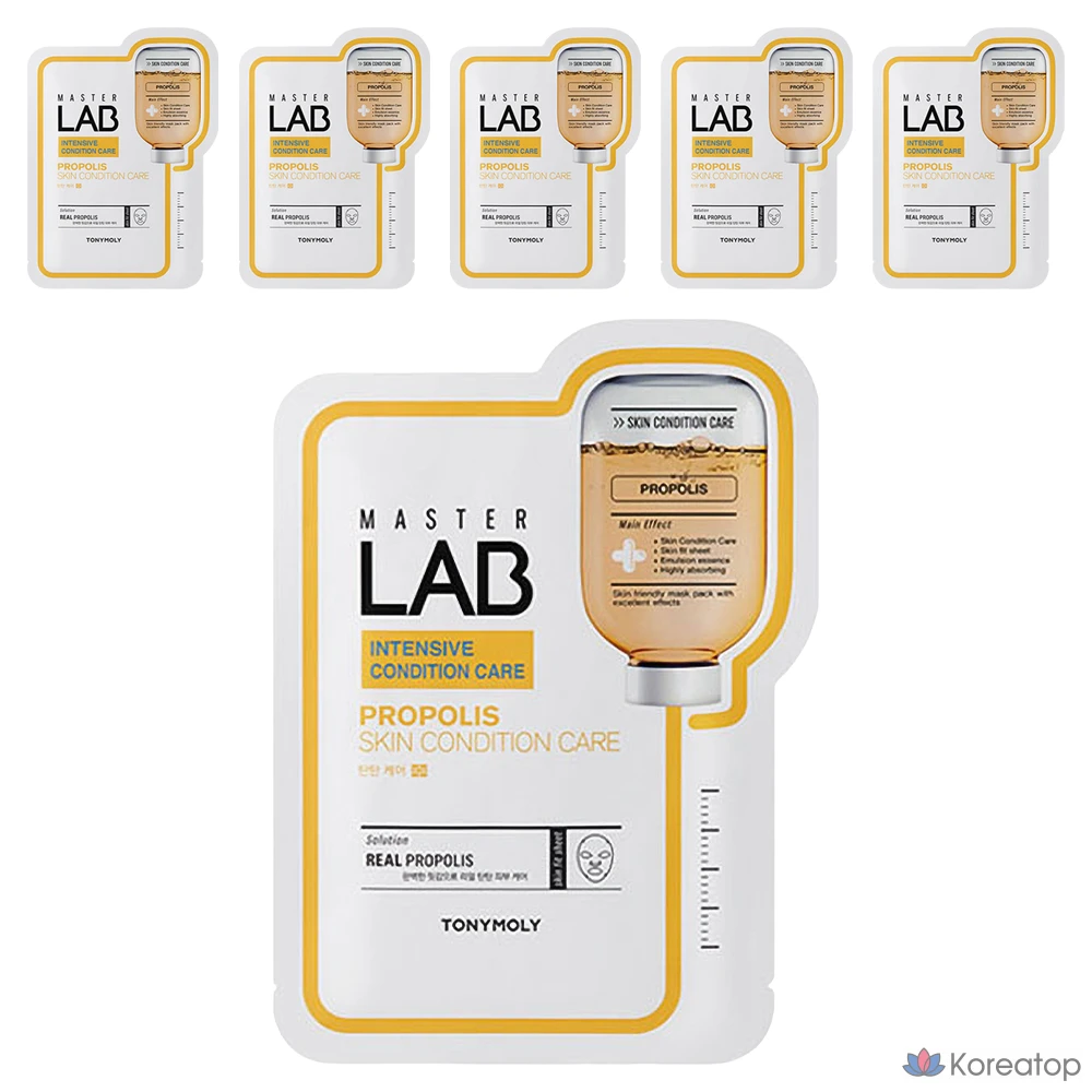Тканевая маска для лица Tony Moly Master Lab Propolis Mask Sheet, 6 шт.