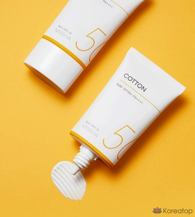 Солнцезащитный крем Missha All Around Safe Block Cotton Sun Cream SPF50+ PA++++, 50 мл, 1 шт.