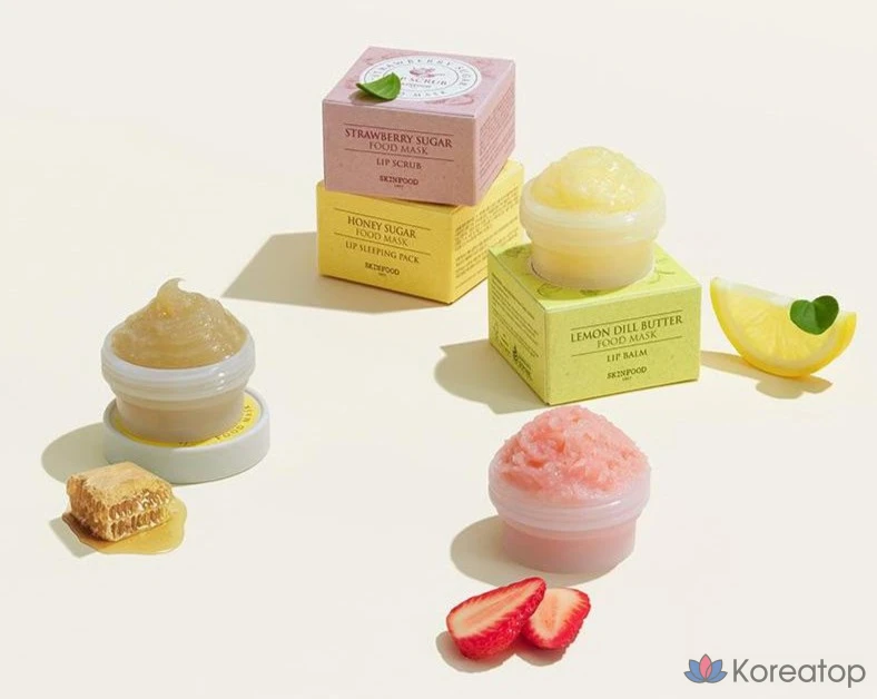 Бальзам для губ Skinfood Honey Sugar Food Mask Lip Sleeping Pack, 21 г, 6 шт., фото 5