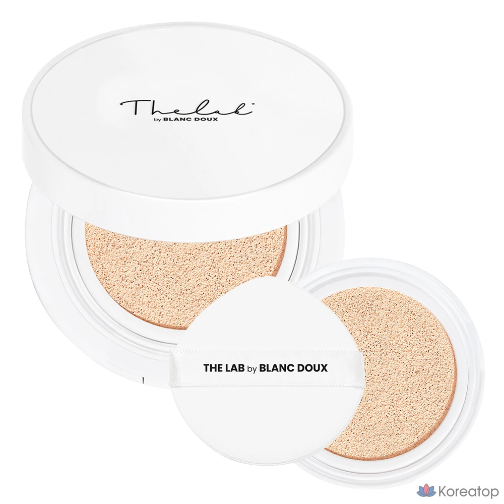 Кушон-основа THE LAB by blanc doux Oligo Hyaluronic Acid Healthy Cream Cushion Foundation, оттенок 01 Ivory, 12 г + сменный блок, 1 шт.