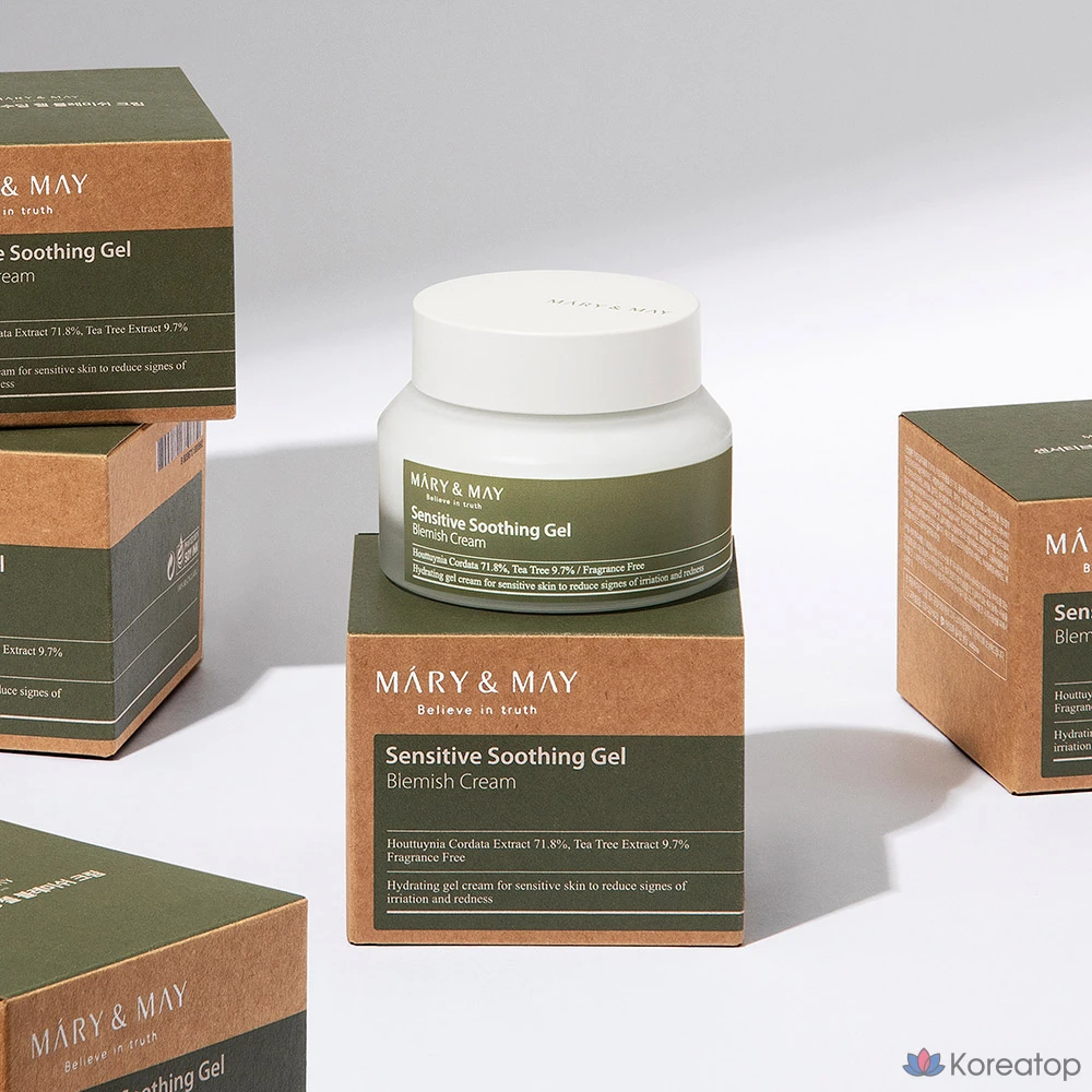 Крем Mary&amp;May Sensitive Soothing Gel Blemish Cream, 70 г, 1 шт.