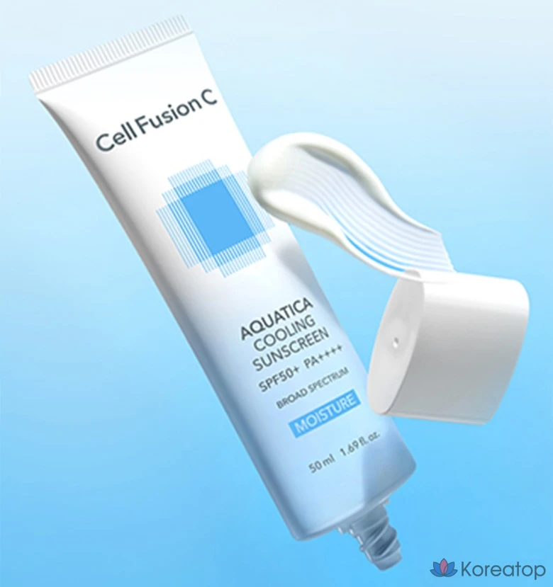 Солнцезащитный крем CELL FUSION C Aquatica Cooling Sunscreen Set, 50 мл + 35 мл, 1 шт.