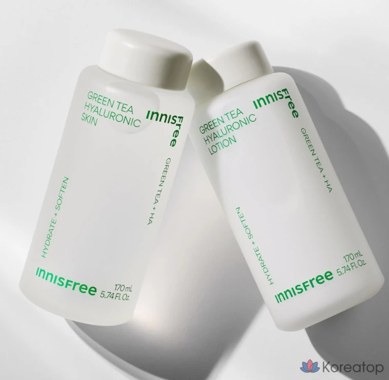 Набор для ухода Innisfree Green Tea Hyaluronic Acid Skincare Set, 1 шт.