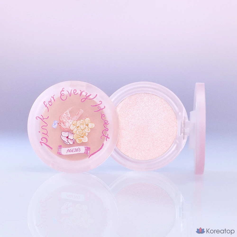 Хайлайтер AGE 20'S Care Glow Highlighter Pink for Every Heart Edition, оттенок Light Pink, 1 шт.