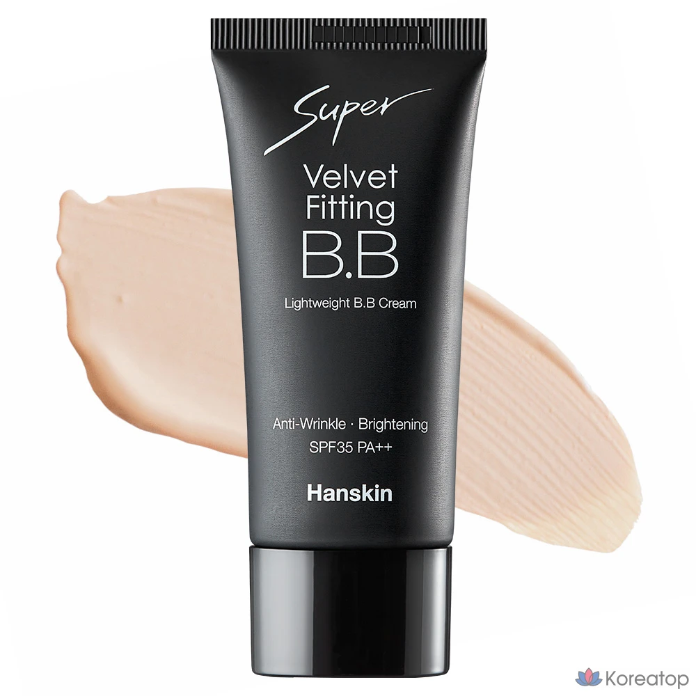 BB-крем HANSKIN Super Velvet Fitting BB Cream SPF35 PA++, оттенок Natural Beige, 30 г, 1 шт.