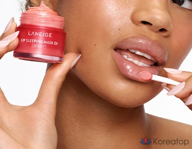 Набор для ухода LANEIGE Lip Sleeping Mask EX Berry Set, 20 г + 3 г, 1 шт.
