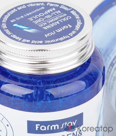 Ампульная сыворотка FarmStay Collagen &amp; Hyaluronic Acid All-in-One Ampoule, 250 мл, 1 шт.