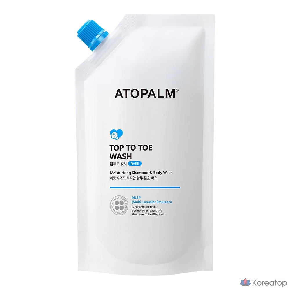 Очищающее средство для тела и волос Atopalm Top-to-Toe Wash Refill, 250 мл, 1 шт.