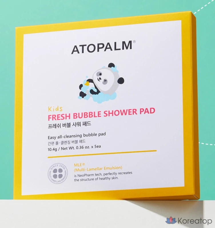 Пэды для душа Atopalm Kids Fresh Bubble Shower Pad, 52 г, 5 шт.