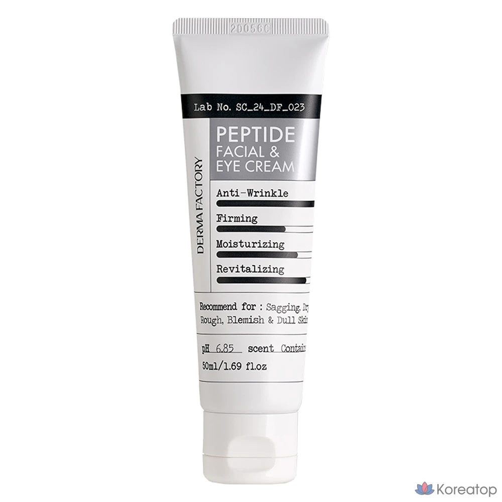 Крем для лица и вокруг глаз Derma Factory Peptide Facial & Eye Cream, 50 мл, 1 шт.