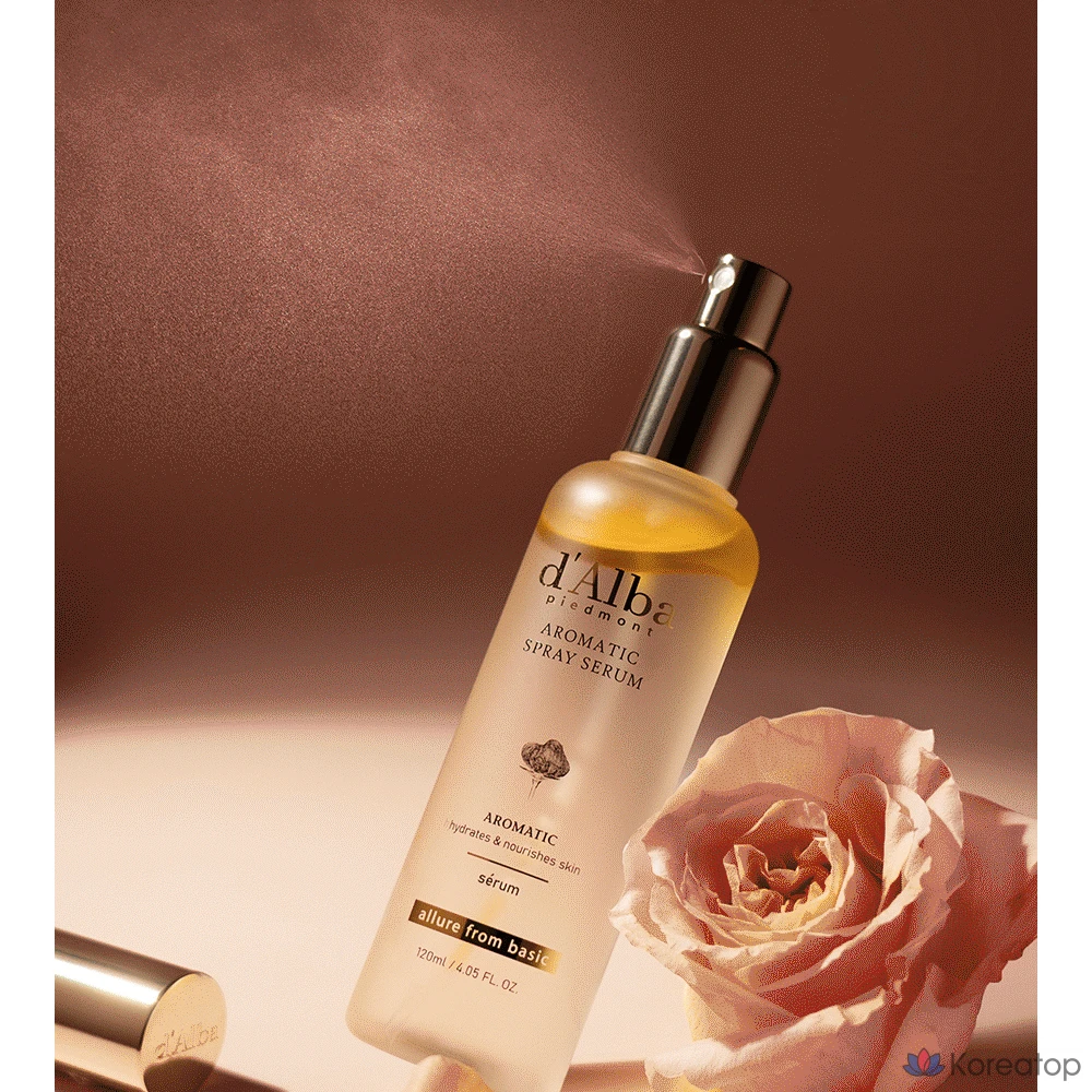 Набор для ухода d'Alba White Truffle First Aromatic Spray Serum 120 мл x 2 шт. + Mild Acid Gel Cleanser 3 мл x 5 шт., 1 шт.
