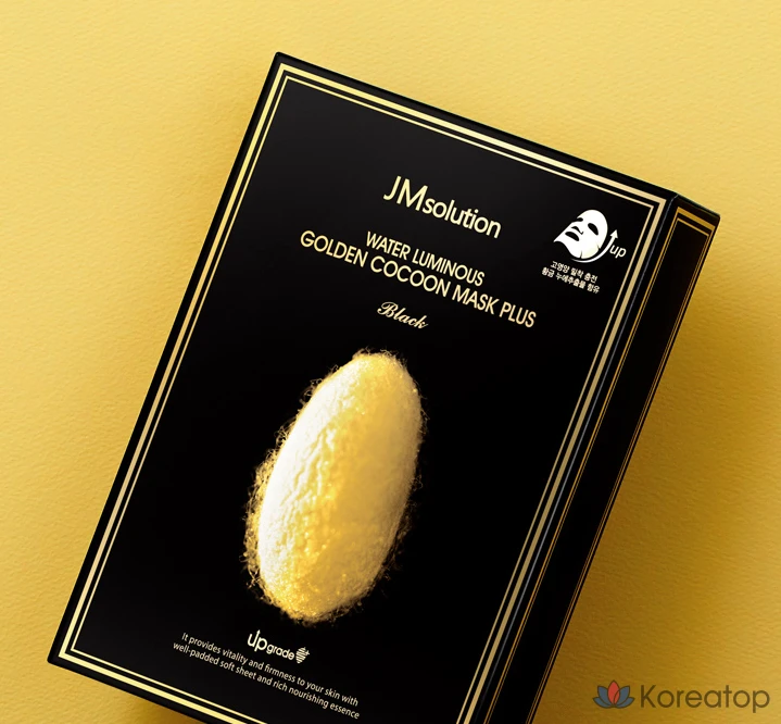 Тканевая маска для лица JM Solution Water Glow Golden Cocoon Mask Plus, 10 шт.