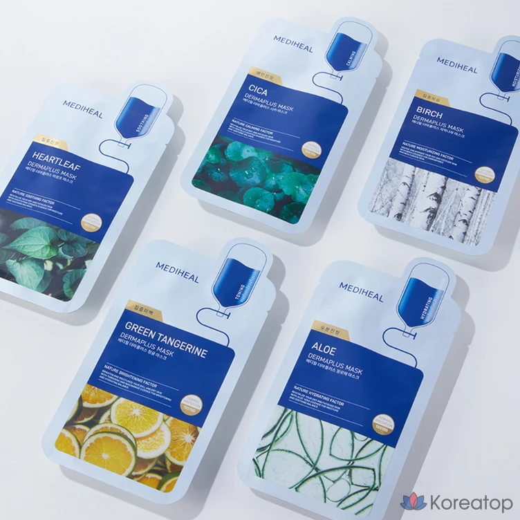 Тканевая маска для лица MEDIHEAL Derma Plus Citron Mask, 10 шт.