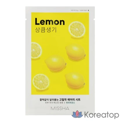 Тканевая маска для лица Missha Airy Fit Sheet Mask Lemon, 1 шт.