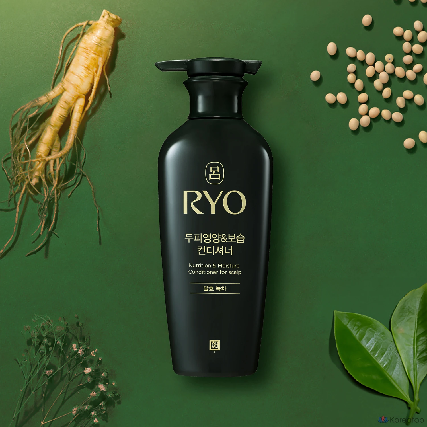 Кондиционер для волос Ryo Scalp Nutrition Moisture Conditioner Fermented Green Tea, 400 мл, 1 шт.