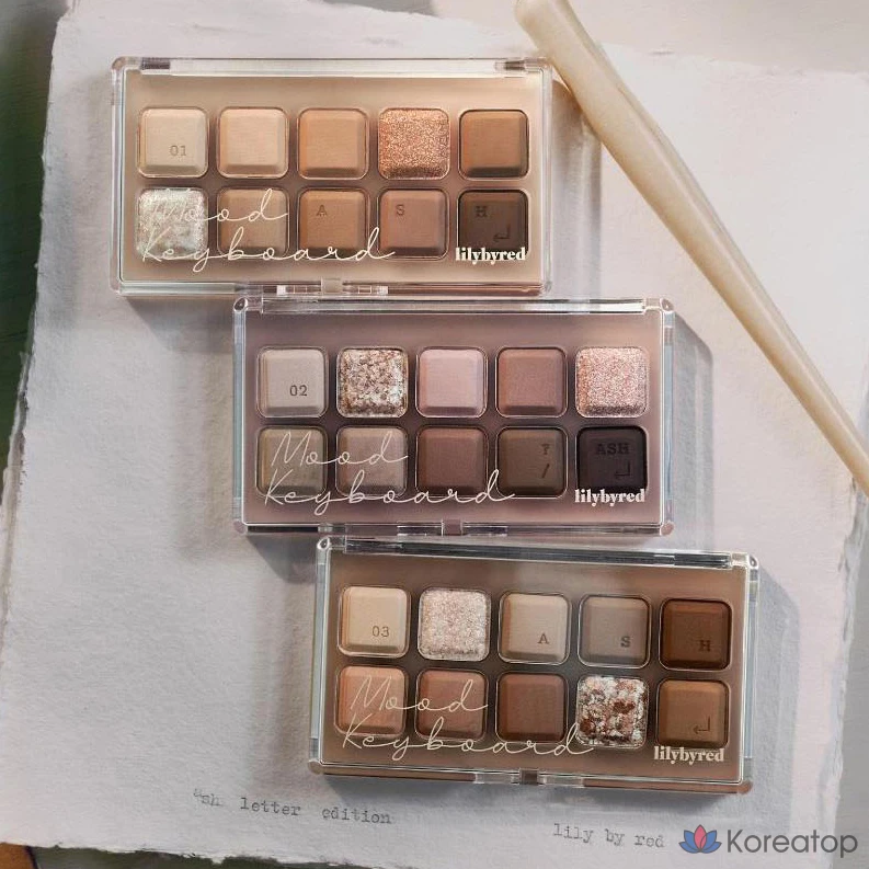 Палетка теней для век Lilybyred Mood Keyboard Eye Palette, оттенок 01, 10.5 г, 1 шт., фото 6