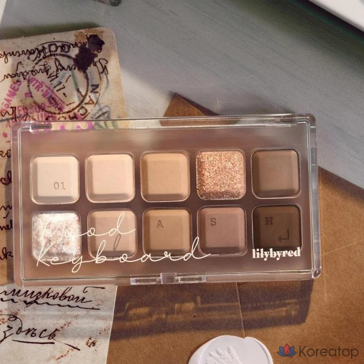 Палетка теней для век Lilybyred Mood Keyboard Eye Palette, оттенок 01, 10.5 г, 1 шт., фото 7