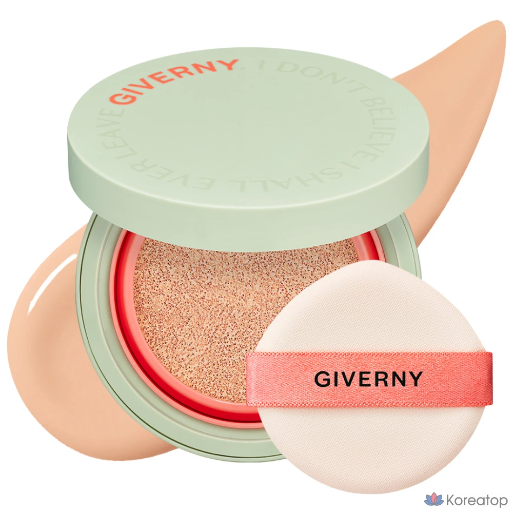 Кушон Giverny Fit Cover Cushion Foundation, оттенок 23NW Medium Beige, 12 г, 1 шт.