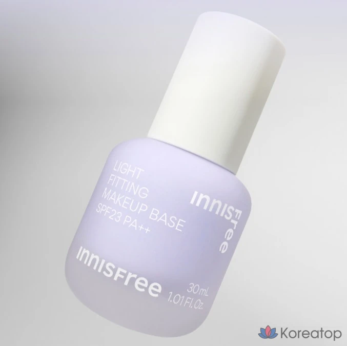 Тонер-база Innisfree Light Fitting Makeup Base, оттенок 01 Purple, 30 мл, 1 шт., фото 2