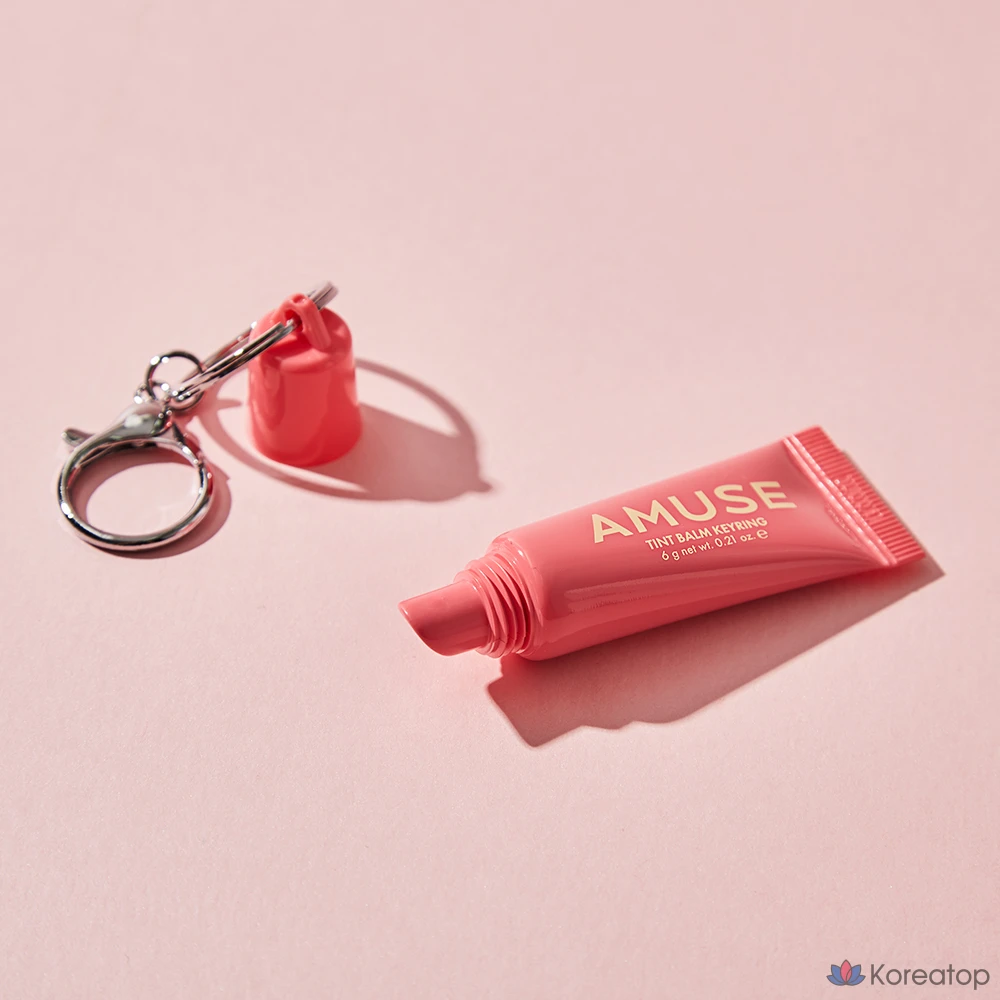 Бальзам для губ AMUSE Tint Keyring Lip Balm, оттенок 05 Rose Me, 6 г, 1 шт., фото 4