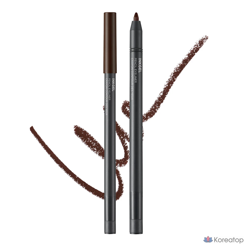 Подводка для глаз FMGT Ink Gel Pencil Liner, оттенок 03 Seattle Brown, 0.5 г, 1 шт.