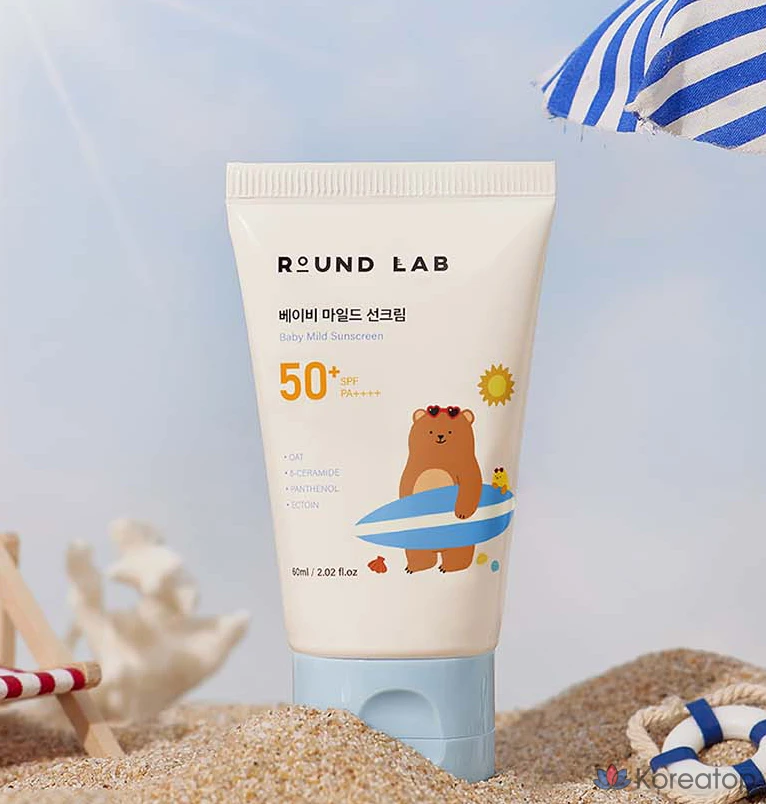 Солнцезащитный крем Round Lab Baby Mild Sun Cream SPF50+ PA++++, 60 мл, 1 шт.