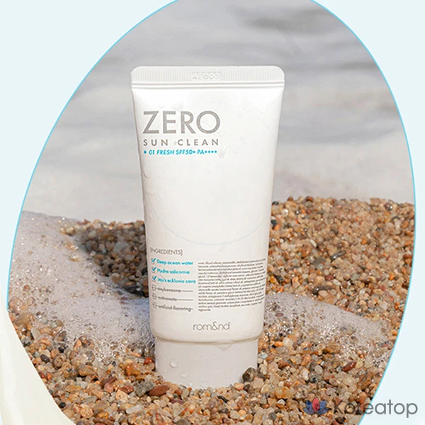 Солнцезащитный крем ROM&amp;ND Zero Sun Clean, оттенок 01 Fresh, 50 мл, 1 шт.