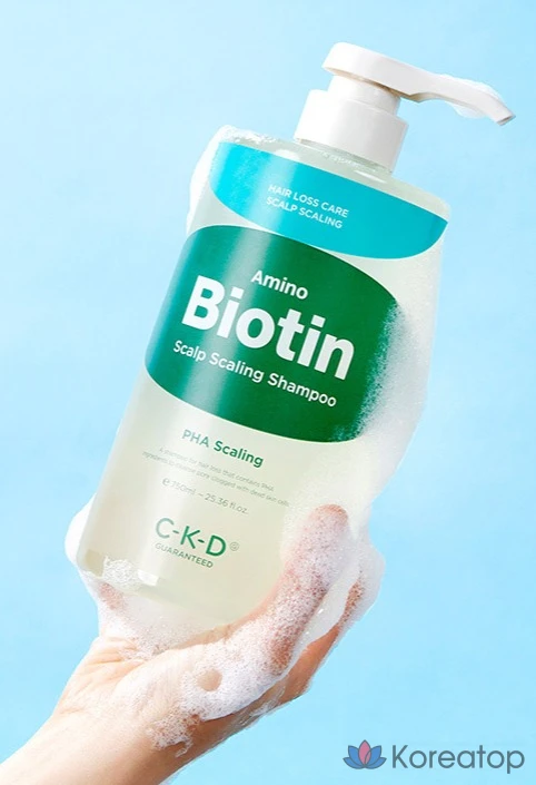 Шампунь для кожи головы CKD Amino Biotin Scalp Shampoo, аромат Green Citrus, 750 мл, 1 шт.
