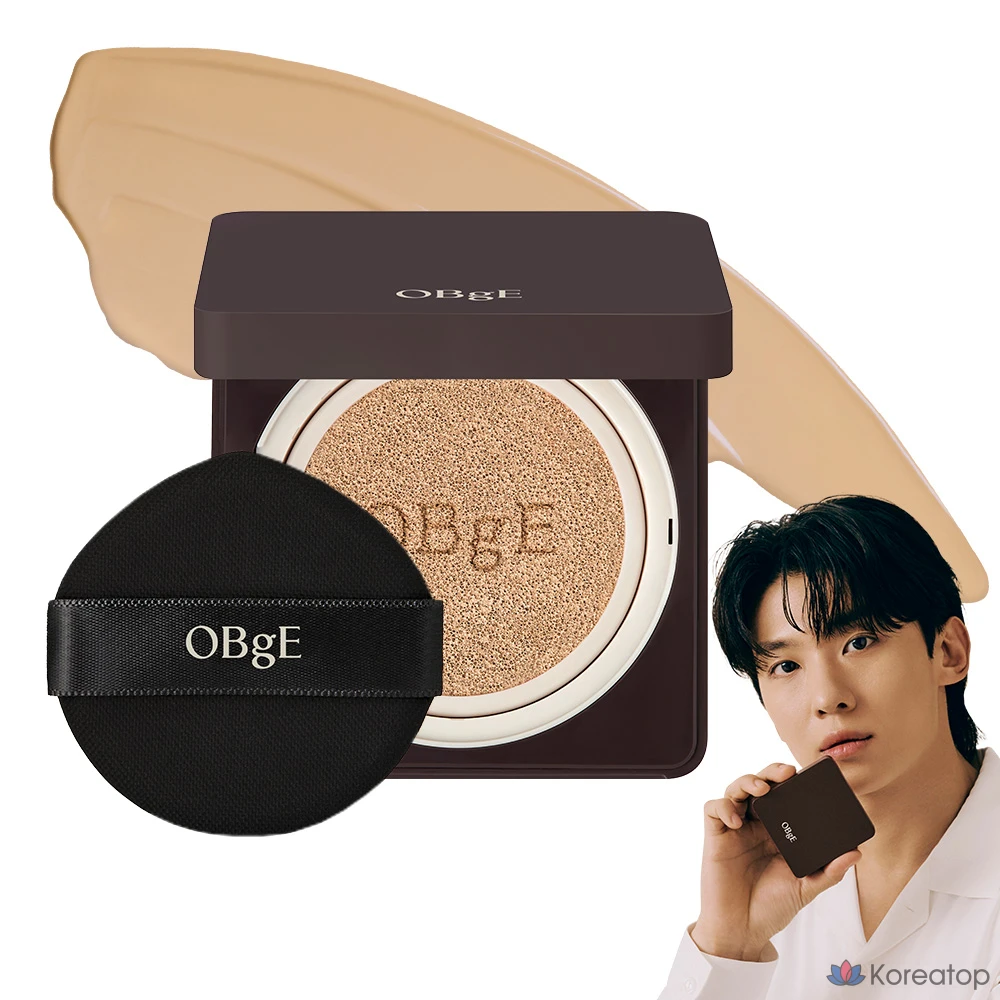 Кушон OBge Perfect Homme Cushion SPF50+ PA+++, оттенок 2 Beige, 15 г, 1 шт.