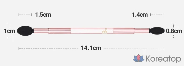 Спонж для макияжа BANILA CO Dual Sponge Tip, смешанный цвет, 1 шт.