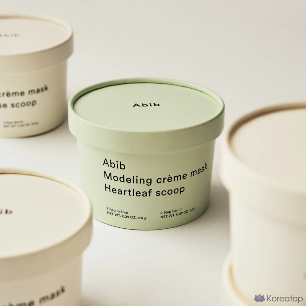 Моделирующая крем-маска для лица Abib Modeling Cream Mask Heartleaf Scoop, 2 шт.