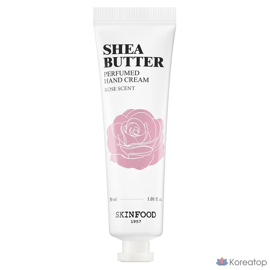 Крем для рук Skinfood Shea Butter Perfumed Hand Cream, аромат Rose, 30 мл, 1 шт.