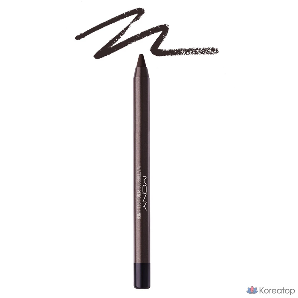 Подводка для глаз Mqny Waterproof Pencil Gel Liner, оттенок 2 Espresso Latte, 1.7 г, 1 шт.