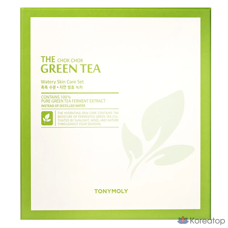 Набор для ухода Tony Moly The Chok Chok Green Tea Moisture 2-piece Set, 1 шт.