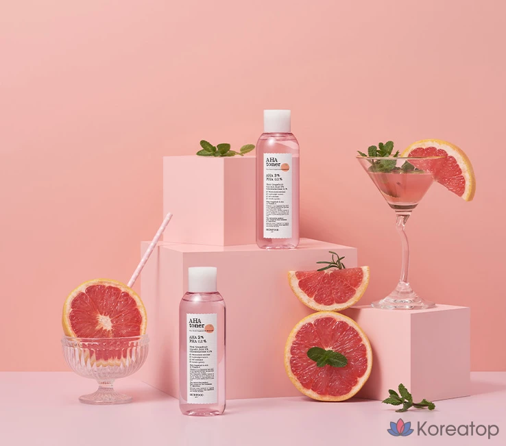 Тонер Skinfood Pink Grapefruit AHA Toner, 200 мл, 1 шт.