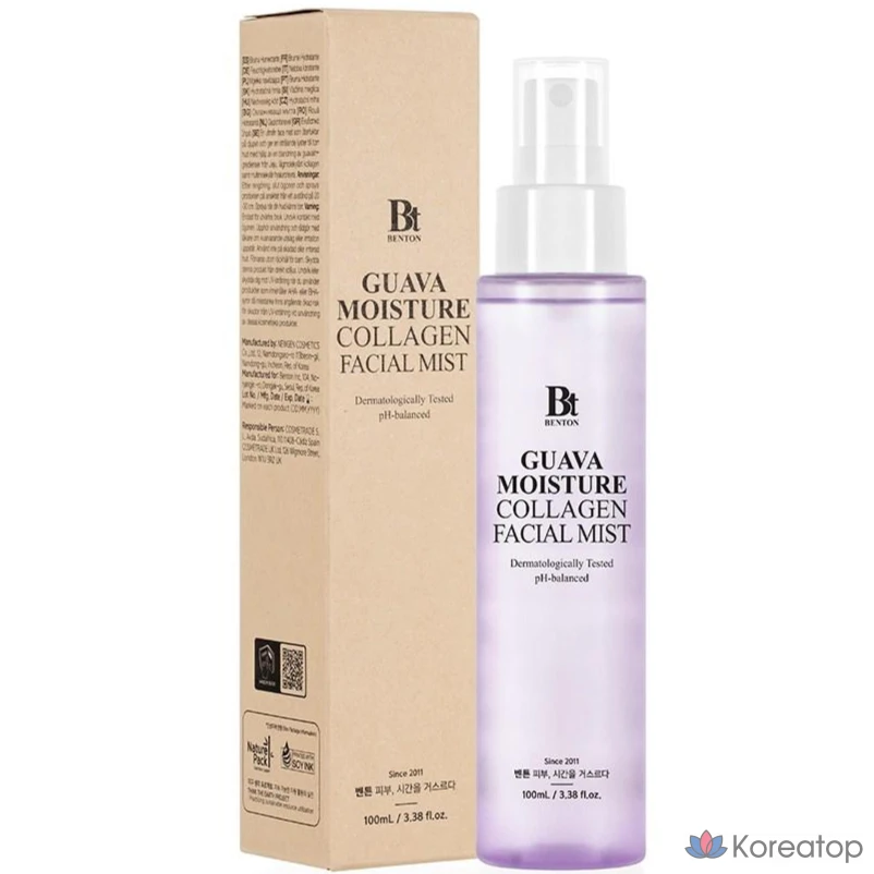 Мист для лица Benton Guava Moisture Collagen Glow, 100 мл, 1 шт.