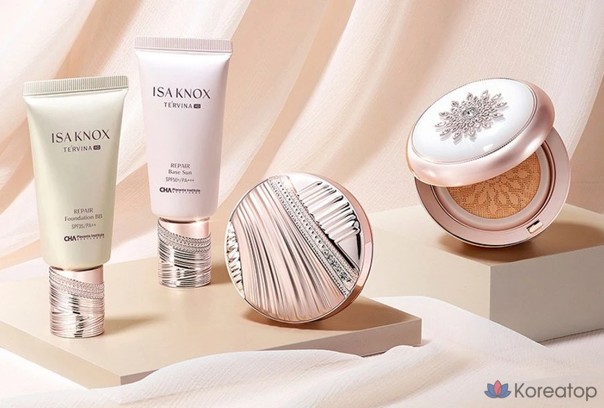 Набор для ухода 3CE Terbina Advanced Essence Cushion 15g + Refill 15g + Loose Powder 7g, оттенок 23 Natural Beige, 1 шт.