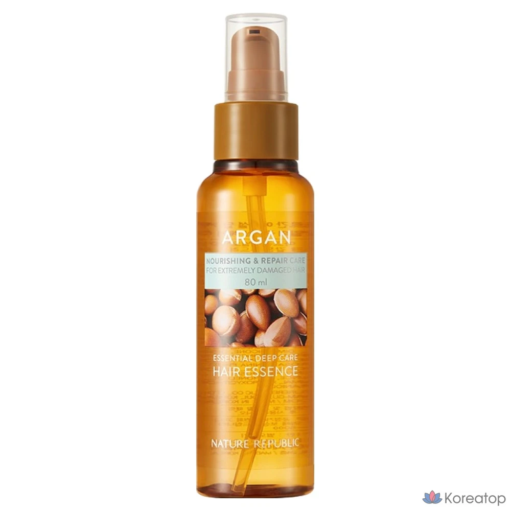 Эссенция для волос Nature Republic Argan Essential Deep Care Hair Essence, 80 мл, 1 шт.