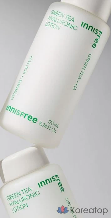Лосьон Innisfree Green Tea Hyaluronic Acid Lotion, 170 мл, 1 шт.