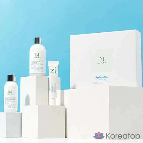 Набор для ухода AMPLE:N Hyaluronic Shot 3-piece Set, 5 шт., фото 4