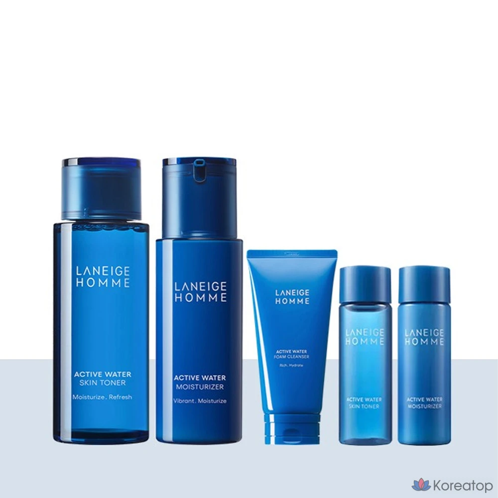 Набор для ухода LANEIGE Active Water Men 2-piece Set, 1 шт.