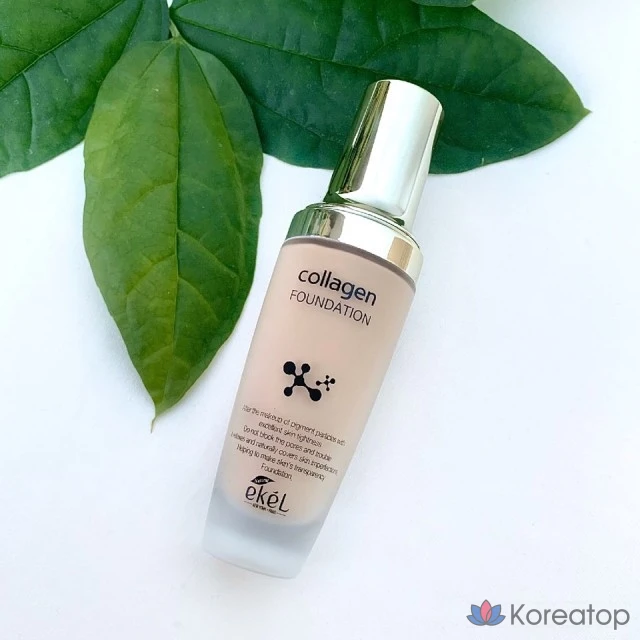 Тональный крем Ekel Collagen Foundation, оттенок Natural Beige 23, 50 мл, 1 шт., фото 4