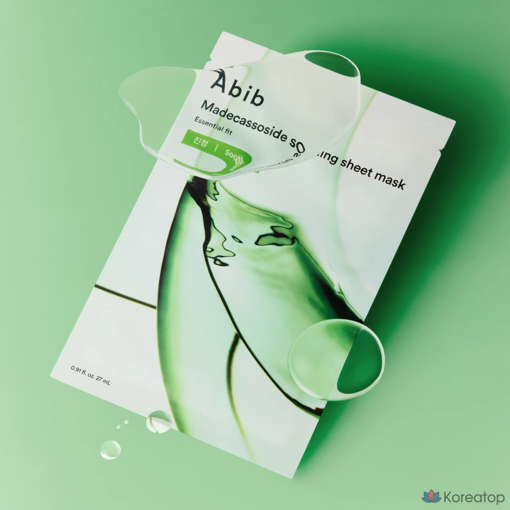 Тканевая маска для лица Abib Madecassoside Calming Essential Fit Mask, 10 шт.